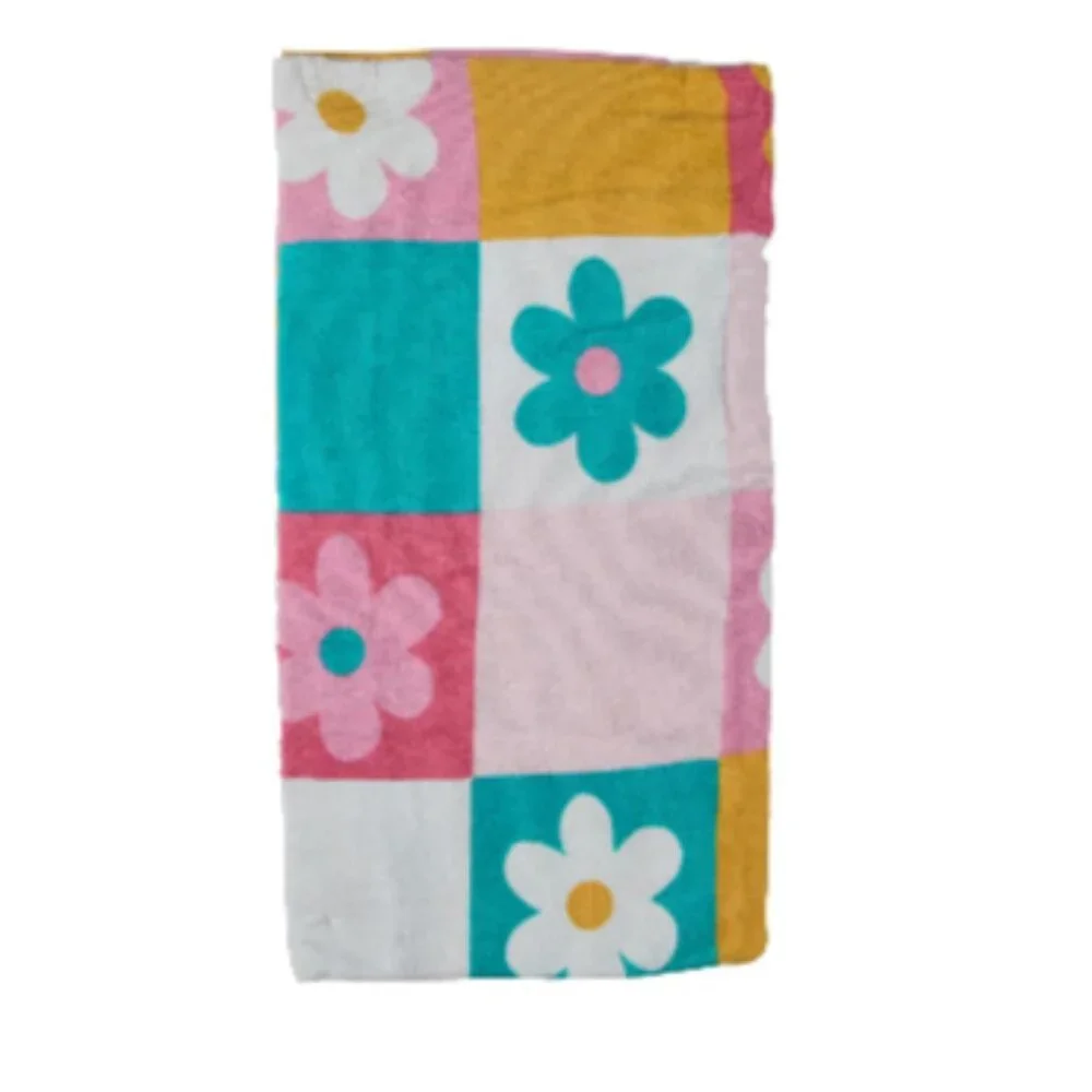 Big Different Colors Flowers Towel